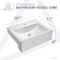 Anzzi Vitruvius Ceramic Vessel Sink in White LS-AZ116 - alternate 4